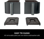 Ninja Foodi MAX Dual Zone 9.5L Air Fryer, 2 Drawers, Black AF400UK