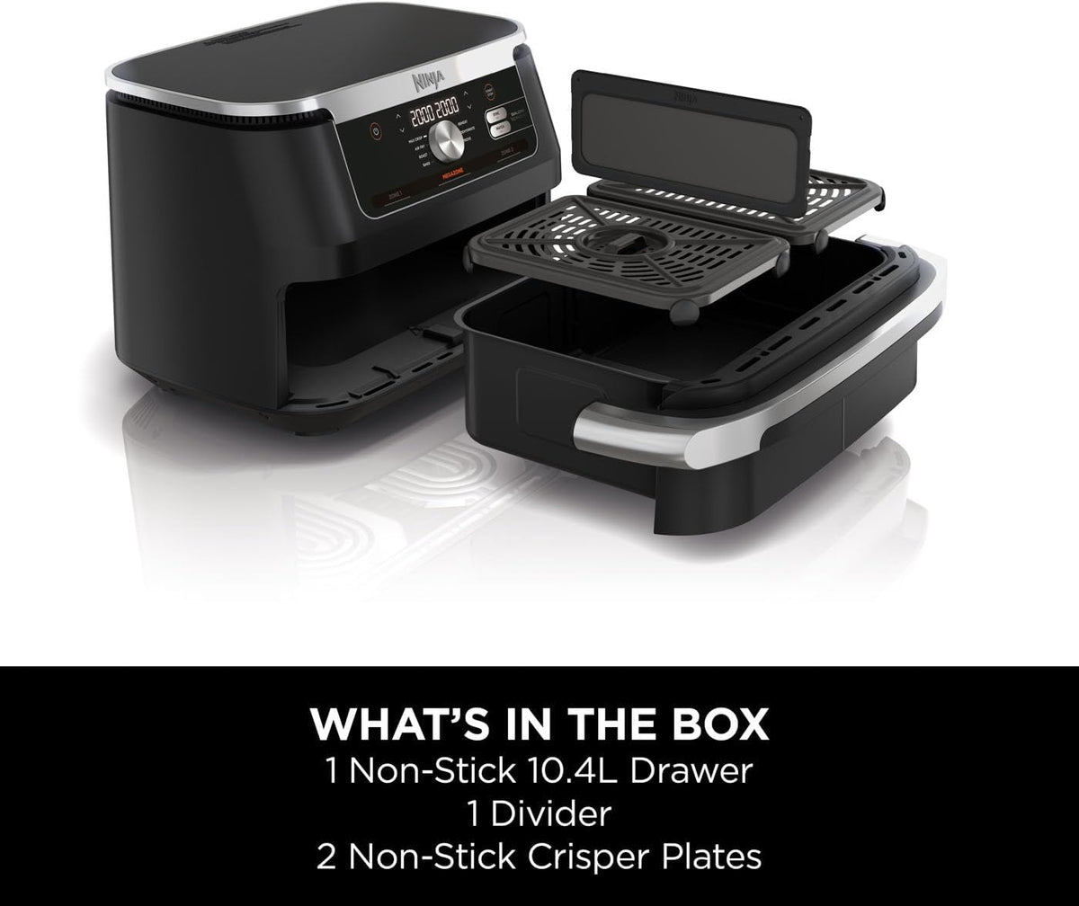 Ninja Foodi FlexDrawer 7-in-1 Air Fryer, Dual Zone, Black AF500UK