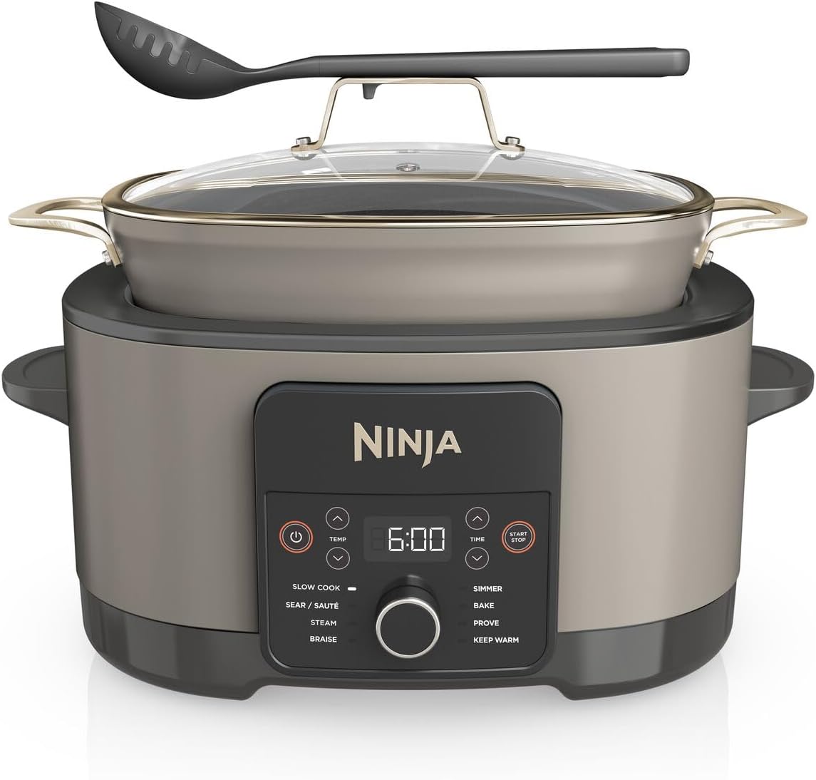 Ninja Foodi PossibleCooker, 8-in-1 8L Slow Cooker, Stone Gold MC1001UKSTGD