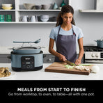 Ninja Foodi PossibleCooker, 8-in-1 8L Slow Cooker, Sea Salt Grey MC1001UK