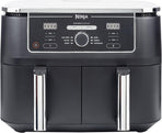 Ninja Foodi MAX Dual Zone 9.5L Air Fryer, 2 Drawers, Black AF400UK