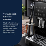 De'Longhi Magnifica ECAM222.20.B, Automatic Coffee Machine with Milk Nozzle, Bean to Cup Espresso Machine with 4 One-Touch Recipes, Soft-Touch Control Panel, 1450W, Black