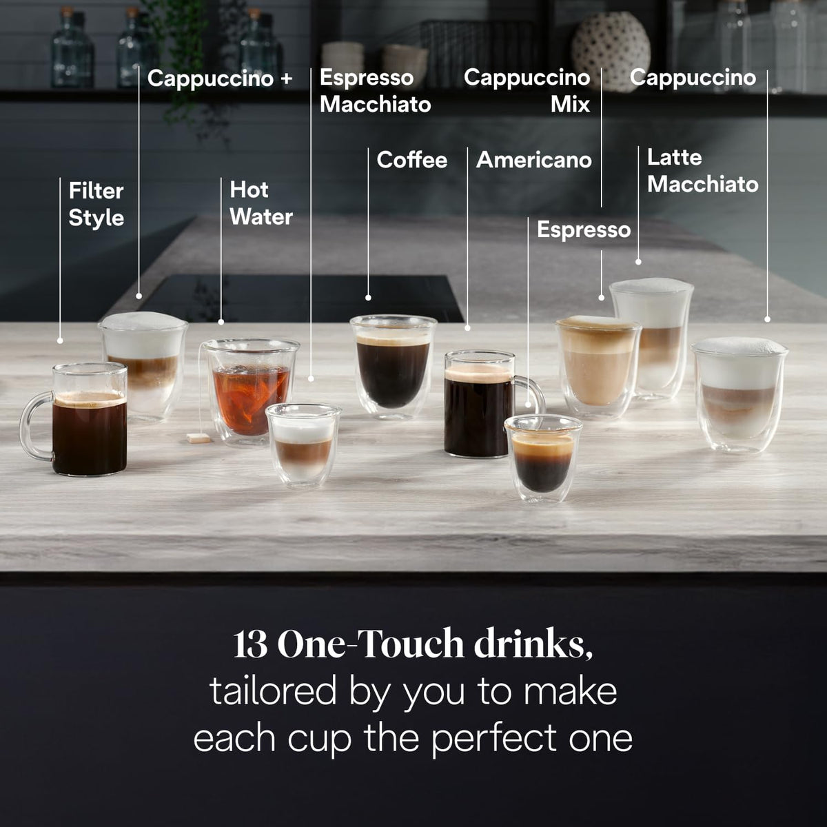 De'Longhi Magnifica Evo Next - Automatic Coffee Machine 13 Drinks Titanium