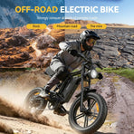 20" Fat Tire Electric Bike for Adults, 48V 15.6Ah Removable Battery, 80KM Range, 7-Speed E-Bike with Dual Suspension - image 5