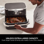 Ninja Foodi FlexDrawer 7-in-1 Air Fryer, Dual Zone, Black AF500UK