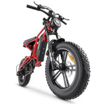 20" Fat Tire Electric Bike for Adults, 48V 15.6Ah Removable Battery, 80KM Range, 7-Speed E-Bike with Dual Suspension - image 11
