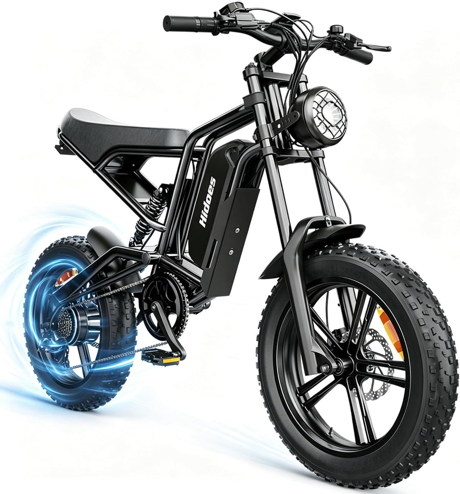 20" Fat Tire Electric Bike for Adults, 48V 15.6Ah Removable Battery, 80KM Range, 7-Speed E-Bike with Dual Suspension - image 1