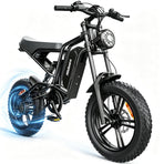 20" Fat Tire Electric Bike for Adults, 48V 15.6Ah Removable Battery, 80KM Range, 7-Speed E-Bike with Dual Suspension - image 10