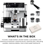 Ninja Luxe Premier 3-in-1 Coffee Machine, Silver ES601UK