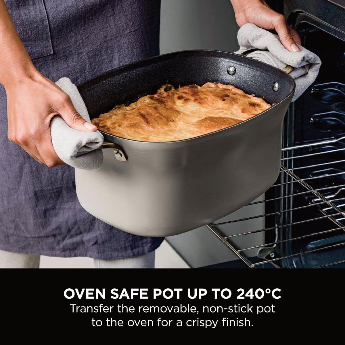 Ninja Foodi PossibleCooker, 8-in-1 8L Slow Cooker, Stone Gold MC1001UKSTGD