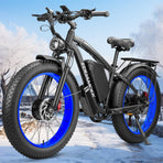 Electric Bicycle with Dual Motor Assist, Removable 52V Battery, 7-Speed Gears, 24-Inch Fat Tires - image 11