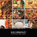 Ninja Foodi PossibleCooker, 8-in-1 8L Slow Cooker, Stone Gold MC1001UKSTGD