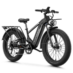 750W Electric Fat Tire Bike with 48V Battery, Hydraulic Disc Brakes & Front Basket - image 1