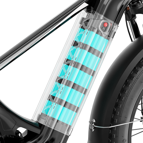 750W Electric Fat Tire Bike with 48V Battery, Hydraulic Disc Brakes & Front Basket - image 8